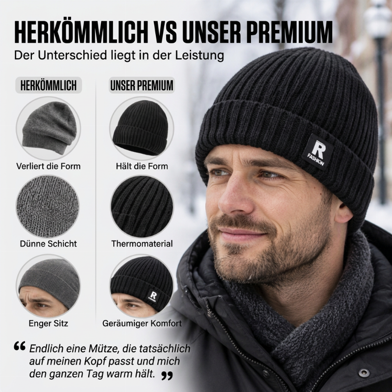 📢Letzter Tag! Alles 50%!📢 Lässige warme Strick-Mütze für Herren