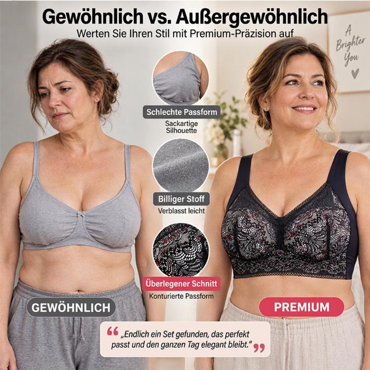 💥Jetzt im Trend!💥 Damen nahtloser BHs mit Blumenspitze und Stützkraft