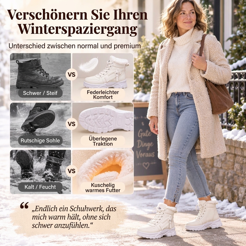 ❄️ 50% RABATT – nur heute! ❄️ Warme Damen-Winter-Stiefeletten mit Plüschfutter – bequem & kuschelig warm