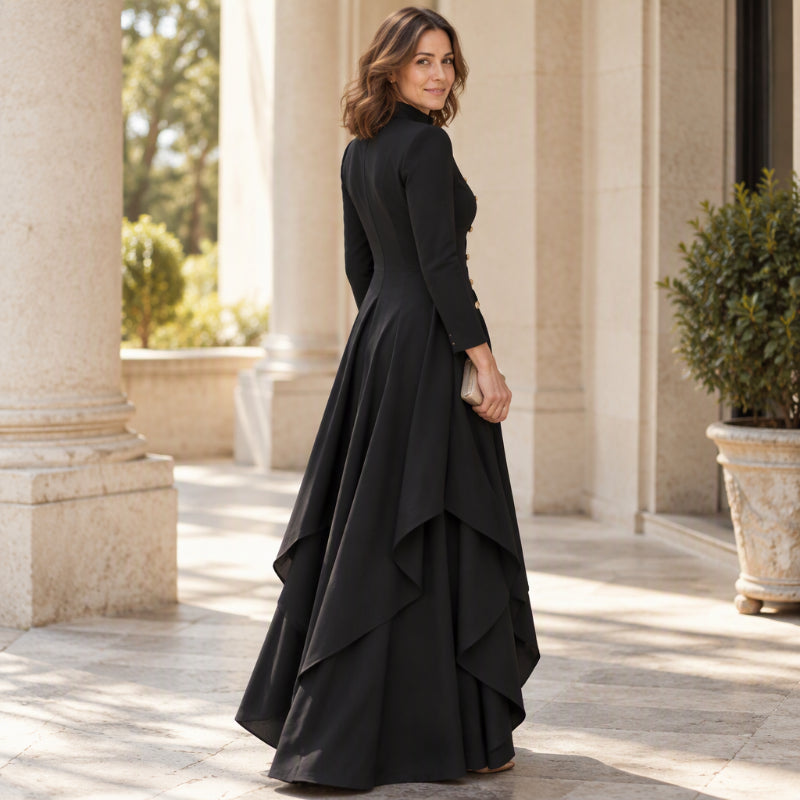 ⏰ Beliebt und bald ausverkauft!⏰Elegantes zweiteiliges Damen-Outfit: Langmantel mit weitem Bein
