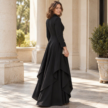 ⏰ Beliebt und bald ausverkauft!⏰Elegantes zweiteiliges Damen-Outfit: Langmantel mit weitem Bein