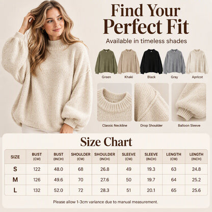 📢🎉50%Rabatt!!!🛍️✨Damen Strickpullover mit lockerem Schnitt und Krägen