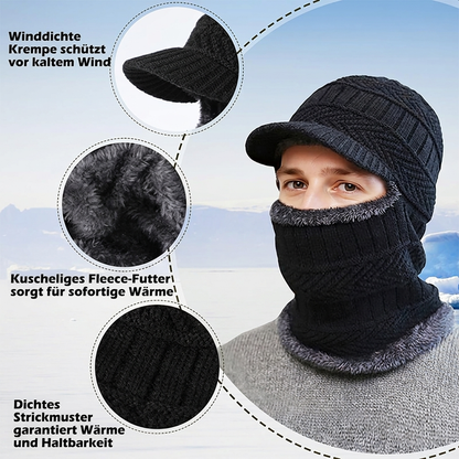 🔥 50% Rabatt – nur heute! 🎉 Warme 3-in-1 Winter-Balaclava mit Wärmehaube und Visier – winddicht, bequem & vielseitig