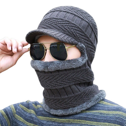 🔥 50% Rabatt – nur heute! 🎉 Warme 3-in-1 Winter-Balaclava mit Wärmehaube und Visier – winddicht, bequem & vielseitig