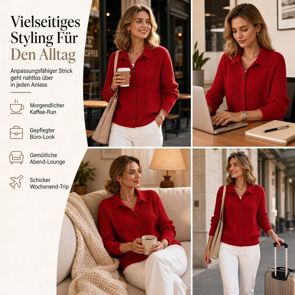 📢Neu Eingetroffen – 50%Rabatt!📢Freizeit-Strickjacke für Damen mit lockerer Passform