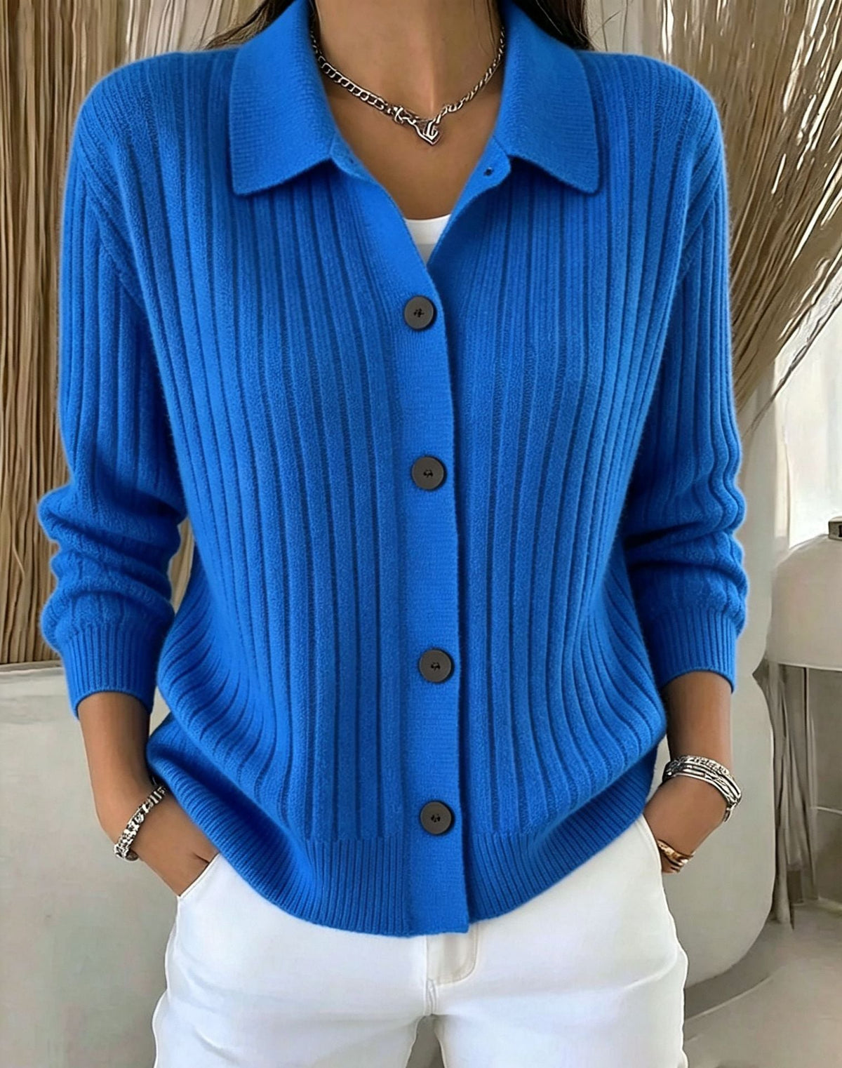 📢Neu Eingetroffen – 50%Rabatt!📢Freizeit-Strickjacke für Damen mit lockerer Passform