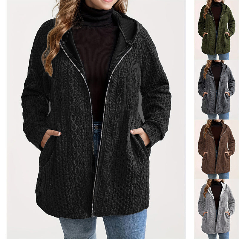 📢🎉50%Rabatt!!!🛍️✨Jacke mit Kapuze in lockerer Passform und strukturiertem Gewebe