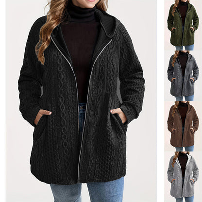 📢🎉50%Rabatt!!!🛍️✨Jacke mit Kapuze in lockerer Passform und strukturiertem Gewebe