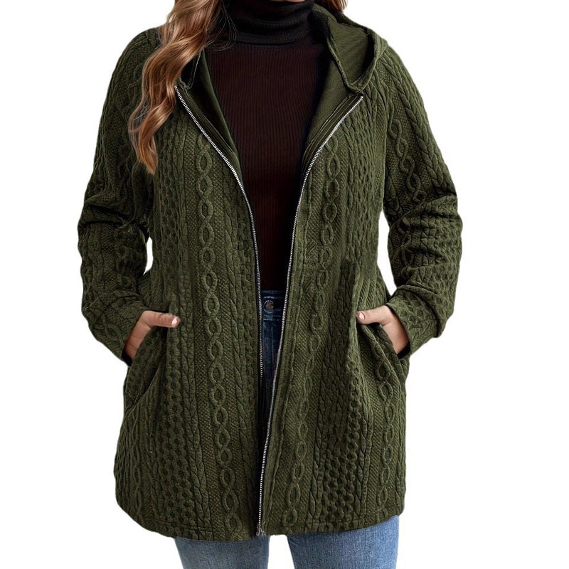 📢🎉50%Rabatt!!!🛍️✨Jacke mit Kapuze in lockerer Passform und strukturiertem Gewebe