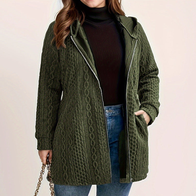 📢🎉50%Rabatt!!!🛍️✨Jacke mit Kapuze in lockerer Passform und strukturiertem Gewebe