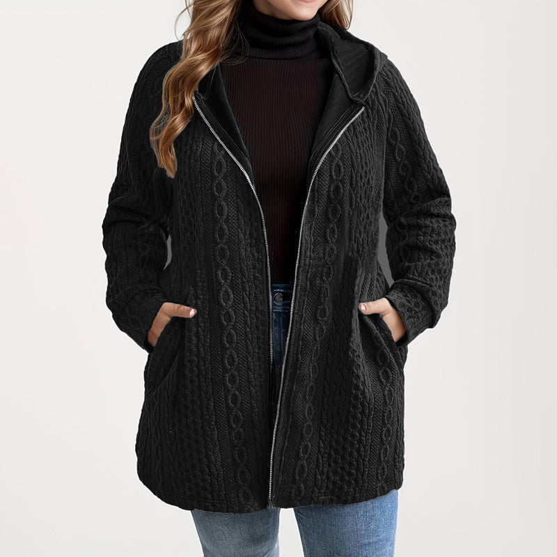 📢🎉50%Rabatt!!!🛍️✨Jacke mit Kapuze in lockerer Passform und strukturiertem Gewebe