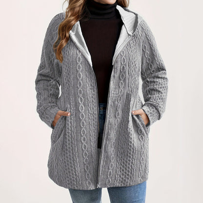 📢🎉50%Rabatt!!!🛍️✨Jacke mit Kapuze in lockerer Passform und strukturiertem Gewebe