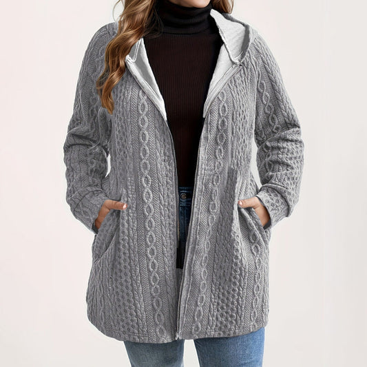 📢🎉50%Rabatt!!!🛍️✨Jacke mit Kapuze in lockerer Passform und strukturiertem Gewebe