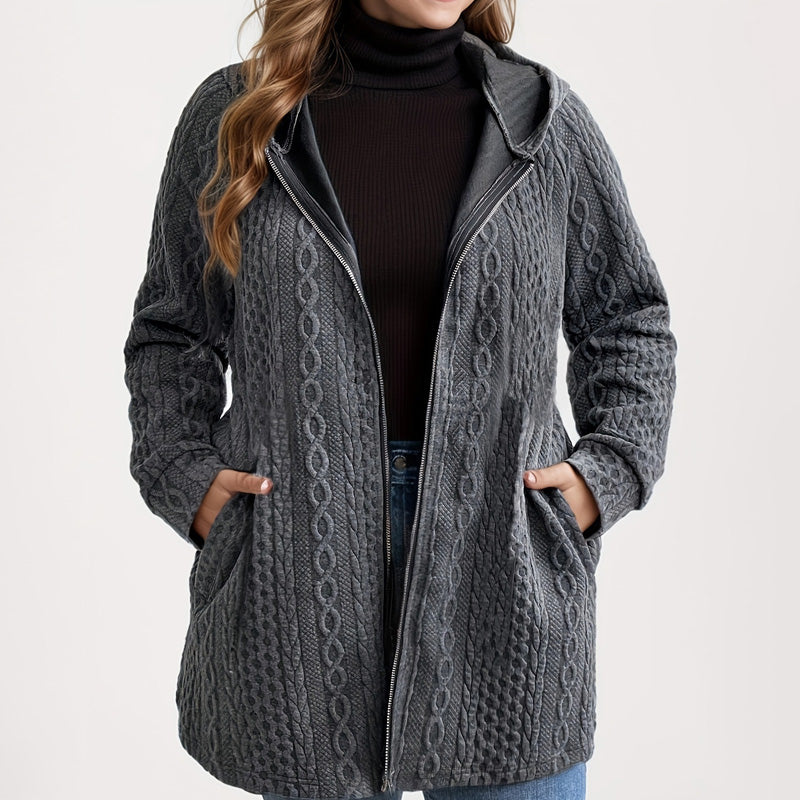 📢🎉50%Rabatt!!!🛍️✨Jacke mit Kapuze in lockerer Passform und strukturiertem Gewebe