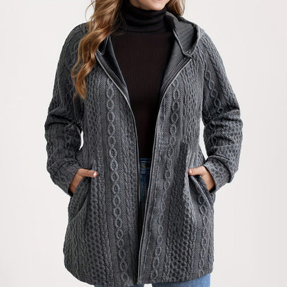 📢🎉50%Rabatt!!!🛍️✨Jacke mit Kapuze in lockerer Passform und strukturiertem Gewebe