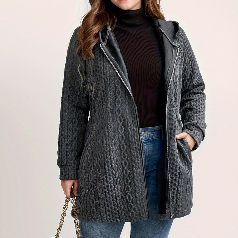 📢🎉50%Rabatt!!!🛍️✨Jacke mit Kapuze in lockerer Passform und strukturiertem Gewebe