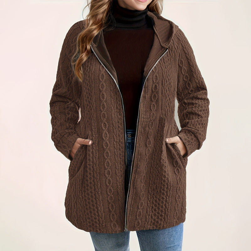 📢🎉50%Rabatt!!!🛍️✨Jacke mit Kapuze in lockerer Passform und strukturiertem Gewebe