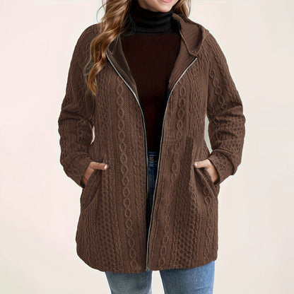 📢🎉50%Rabatt!!!🛍️✨Jacke mit Kapuze in lockerer Passform und strukturiertem Gewebe