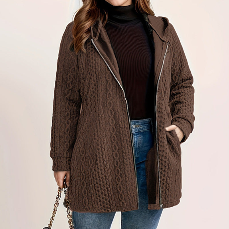 📢🎉50%Rabatt!!!🛍️✨Jacke mit Kapuze in lockerer Passform und strukturiertem Gewebe