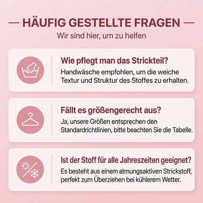 📢Tausende Kunden kaufen es!📢 Damen Strickkleid mit Reverskragen und Rippstrick