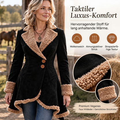 📢🎉50%Rabatt!!!🛍️✨Damenjacke aus Kunstwildleder mit Shearling-Fütterung