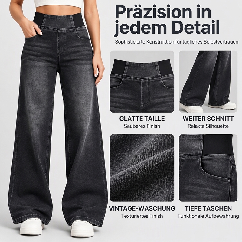 📢🎉50%Rabatt!!!🛍️✨Freizeit-Jeans mit Stretch und weitem Bein für Damen