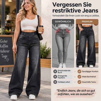 📢🎉50%Rabatt!!!🛍️✨Freizeit-Jeans mit Stretch und weitem Bein für Damen