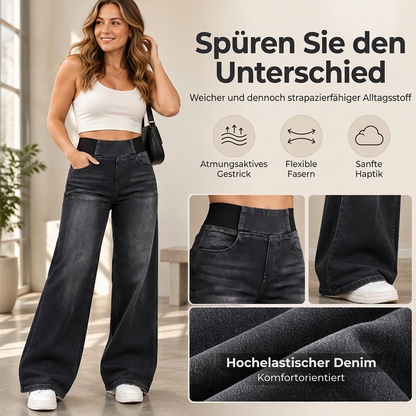 📢🎉50%Rabatt!!!🛍️✨Freizeit-Jeans mit Stretch und weitem Bein für Damen