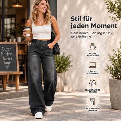 📢🎉50%Rabatt!!!🛍️✨Freizeit-Jeans mit Stretch und weitem Bein für Damen