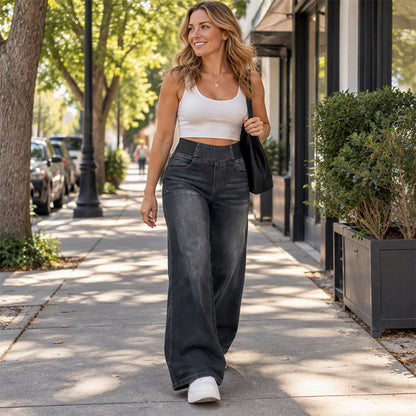📢🎉50%Rabatt!!!🛍️✨Freizeit-Jeans mit Stretch und weitem Bein für Damen