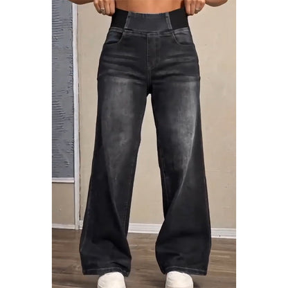 📢🎉50%Rabatt!!!🛍️✨Freizeit-Jeans mit Stretch und weitem Bein für Damen