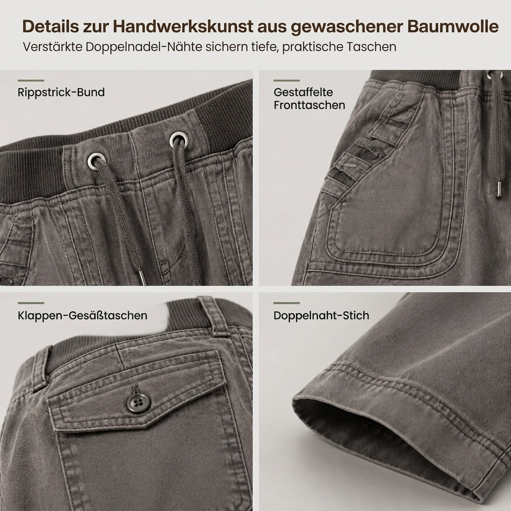 🥳Alles im Sale! Schnell sein!🥳American Vintage Low Rise Slight Flare Jeans mit geripptem Patchwork-Kordelzugbund und distressed Taschen