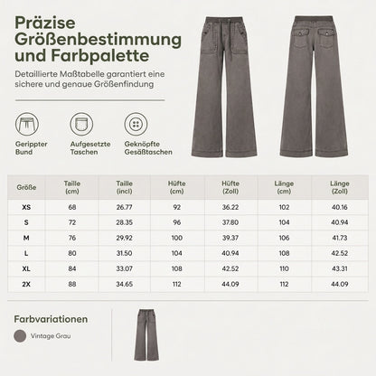 🥳Alles im Sale! Schnell sein!🥳American Vintage Low Rise Slight Flare Jeans mit geripptem Patchwork-Kordelzugbund und distressed Taschen