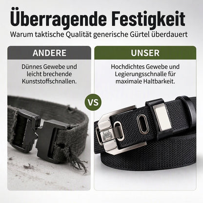 Robuster gewebter taktischer Outdoor-Gürtel mit Metallschnalle
