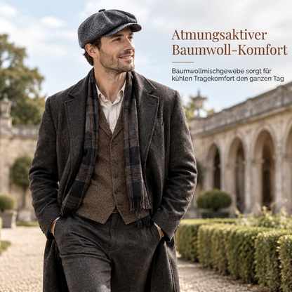 Vintage British Stil Newsboy Kappe für Herren und Damen Klassisch Casual Flache Kappe Achteckige Baskenmütze
