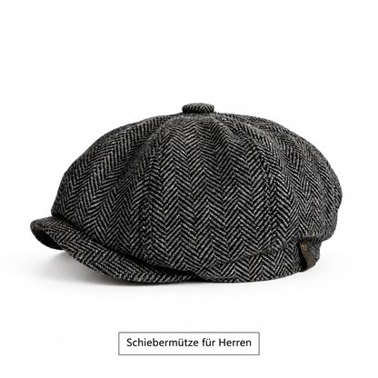 Vintage British Stil Newsboy Kappe für Herren und Damen Klassisch Casual Flache Kappe Achteckige Baskenmütze