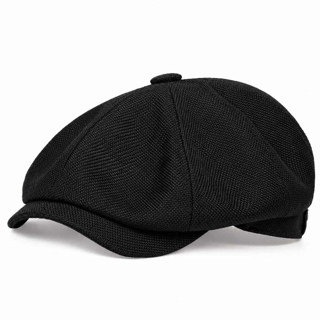 Vintage British Stil Newsboy Kappe für Herren und Damen Klassisch Casual Flache Kappe Achteckige Baskenmütze