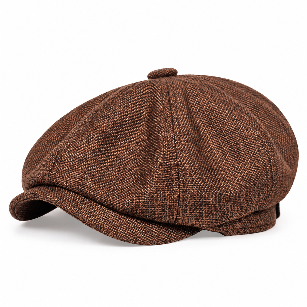Vintage British Stil Newsboy Kappe für Herren und Damen Klassisch Casual Flache Kappe Achteckige Baskenmütze