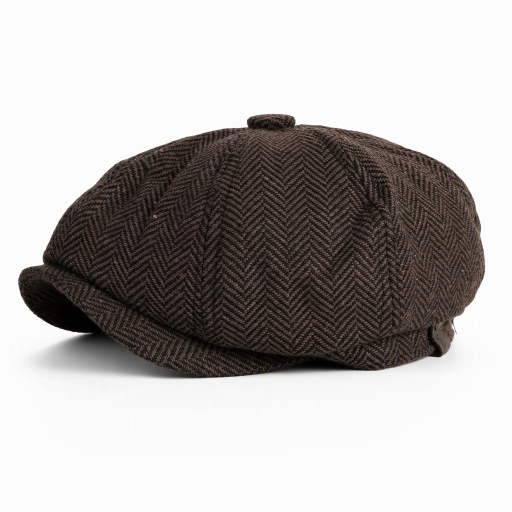 Vintage British Stil Newsboy Kappe für Herren und Damen Klassisch Casual Flache Kappe Achteckige Baskenmütze
