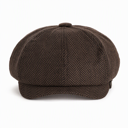 Vintage British Stil Newsboy Kappe für Herren und Damen Klassisch Casual Flache Kappe Achteckige Baskenmütze