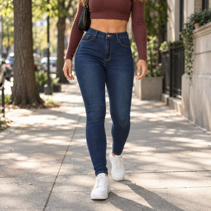 📢🎉50%Rabatt!!!🛍️✨Damen-Jeans mit hoher Taille, dehnbarer Skinny-Passform