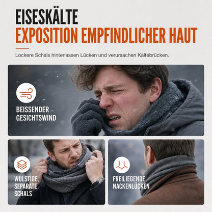 ⏰Countdown läuft! Aktion endet bald!⏰ Warme gestrickte Sturmhaube für Herren, winddichte Wintermütze und Kaltwetter-Gesichtsmaske mit Kapuze