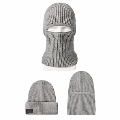 ⏰Countdown läuft! Aktion endet bald!⏰ Warme gestrickte Sturmhaube für Herren, winddichte Wintermütze und Kaltwetter-Gesichtsmaske mit Kapuze