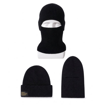 ⏰Countdown läuft! Aktion endet bald!⏰ Warme gestrickte Sturmhaube für Herren, winddichte Wintermütze und Kaltwetter-Gesichtsmaske mit Kapuze