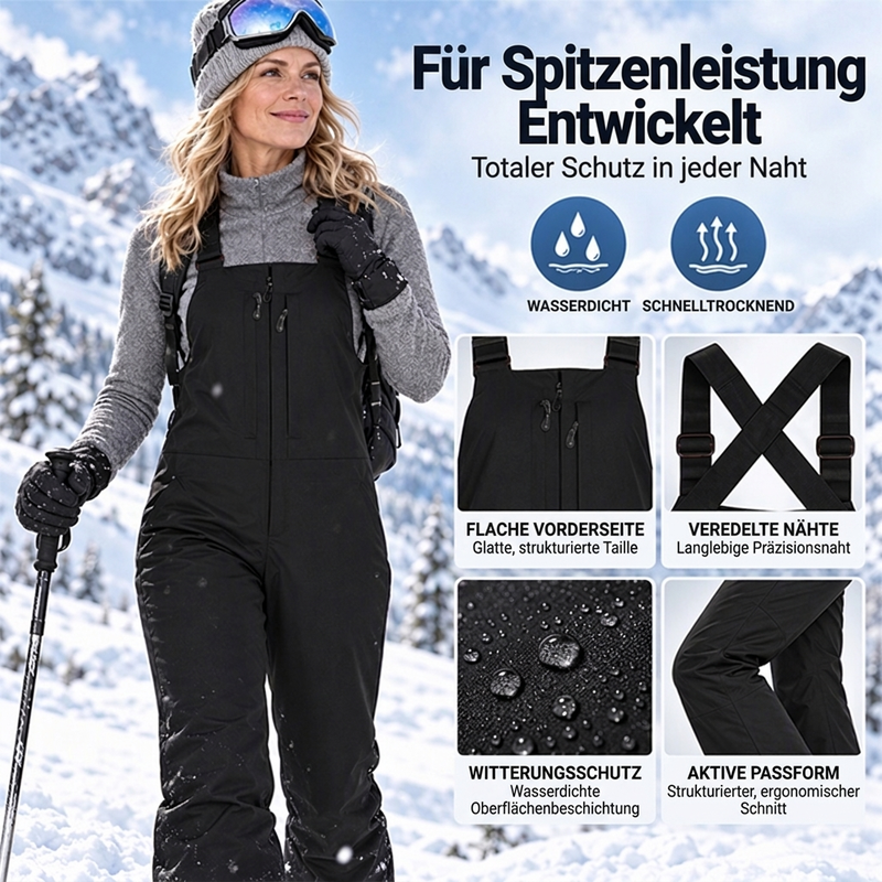 🎯 50% Rabatt + Gratis Versand! 👖✨ Unisex Wasserdichte Skihosen mit Trägern