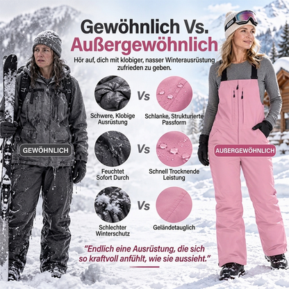 🎯 50% Rabatt + Gratis Versand! 👖✨ Unisex Wasserdichte Skihosen mit Trägern