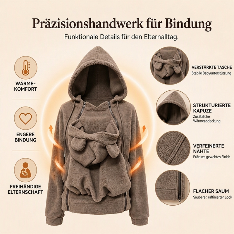 🥳Über 50.000 verkauft! 50% Rabatt!🥳 Gemütlich warme Kapuzenjacke für das Tragen von Babys