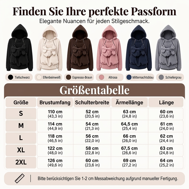 🥳Über 50.000 verkauft! 50% Rabatt!🥳 Gemütlich warme Kapuzenjacke für das Tragen von Babys
