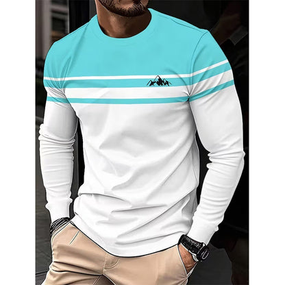 💥Jetzt im Trend! Klassische Streifen, lässig & vielseitig – Herren Langarmshirt mit Rundhals und Streifenmuster ✨