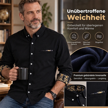 Klassisches warms Shirt aus Cord für Herren